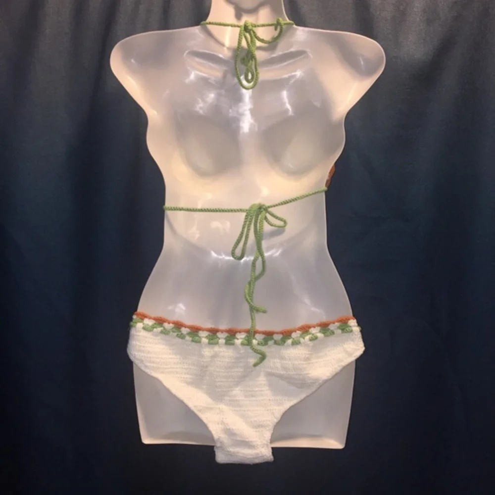 Lucky Brand Crochet Triangle Bikini
